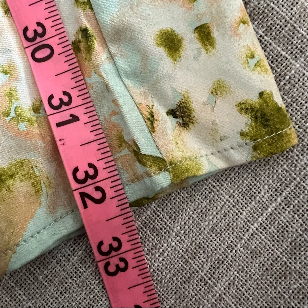 Tuckernuck Royal mini shirt dress Ladies size xxs Aqua watercolor floral green - Picture 7 of 8
